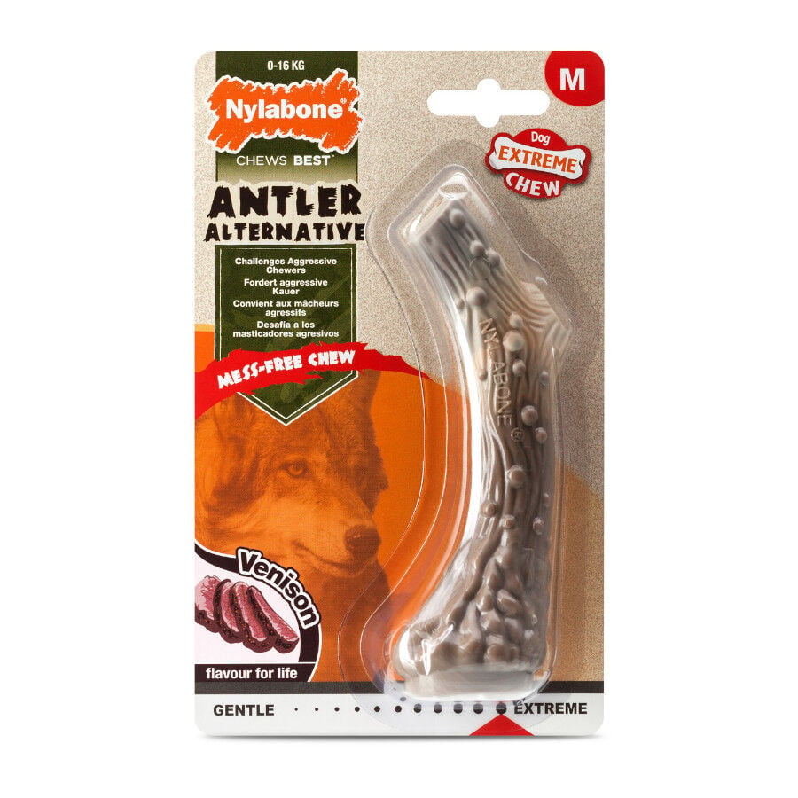 Nylabone Antler Alternative hueso mordedor de nylon para perros, , large image number null