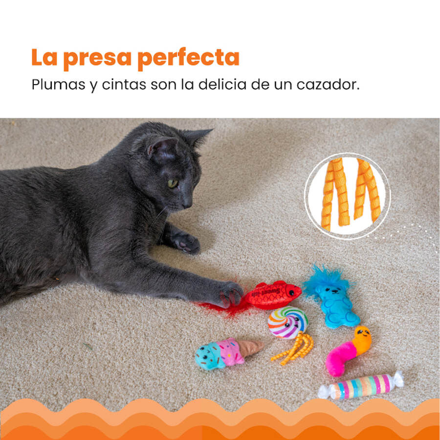 Outward Hound Catstages Sweet Treats Peluches Surtidos para gatos, , large image number null