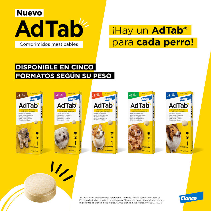 AdTab Comprimidos Masticables Antiparasitarios para perros, , large image number null