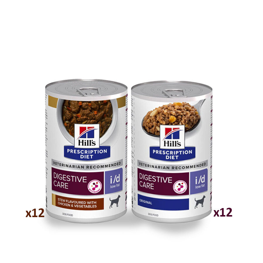 Hill's Prescription Diet Digestive Care i/d Low Fat Pack comida húmeda para perros, , large image number null