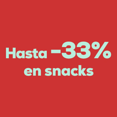 Snacks con hasta -33%