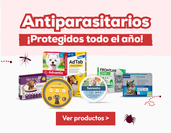 Antiparasitarios Perro y Gato: Es hora de protegerlos de las pulgas, garrapatas, flébotomos...