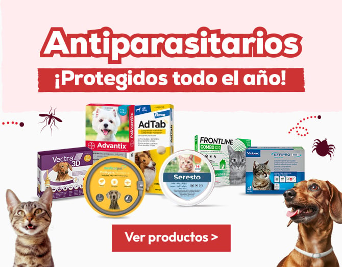 Antiparasitarios Perro y Gato: Es hora de protegerlos de las pulgas, garrapatas, flébotomos...