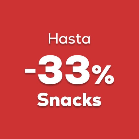 Snacks con hasta -33%