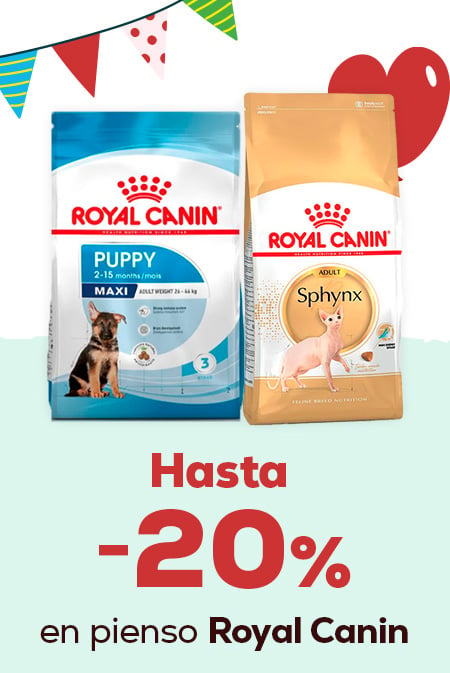 Hasta -20%  en pienso Royal Canin