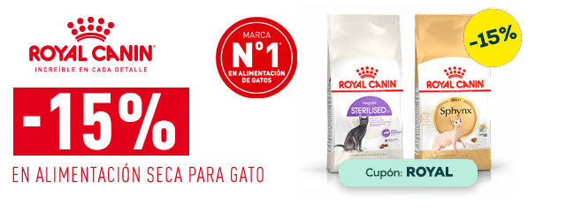 Royal Canin: -15% en variedad de pienso para gato 10 kg