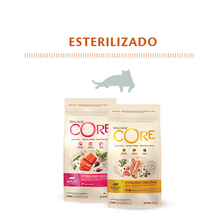Alimento para gato esterilizado de la marca Wellness Core