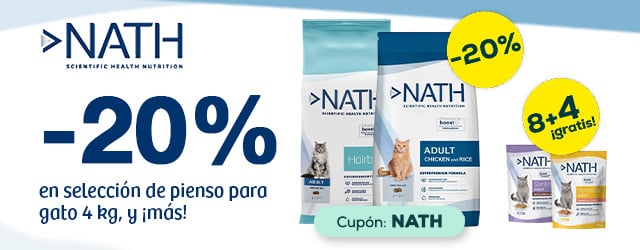 Nath: -20% en selección de pienso para gato 4 kg, y ¡más!