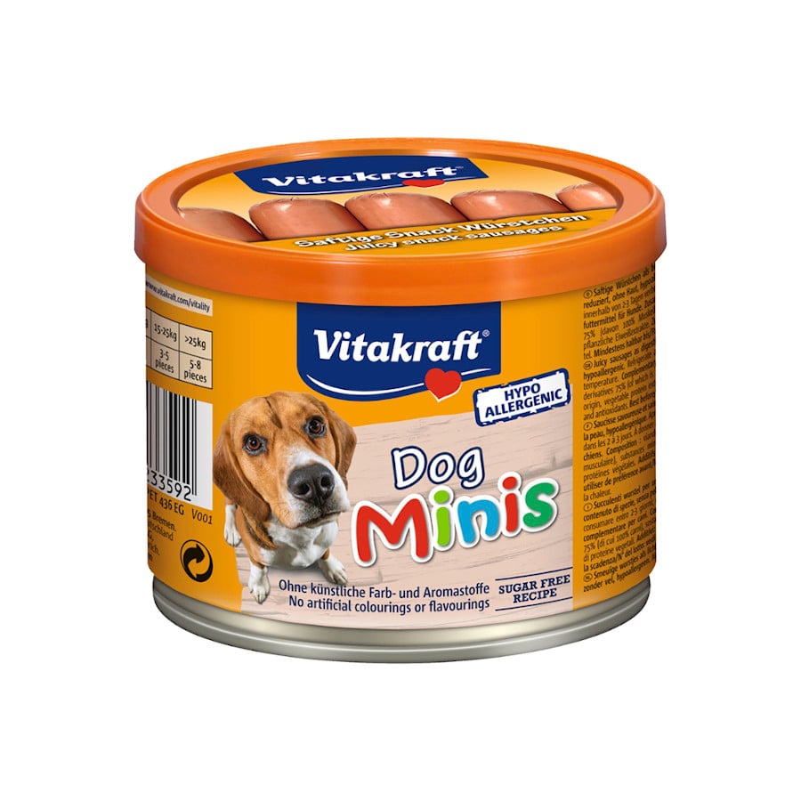 0.12 KG Vitakraft Salchichas Minis de Carne para perros