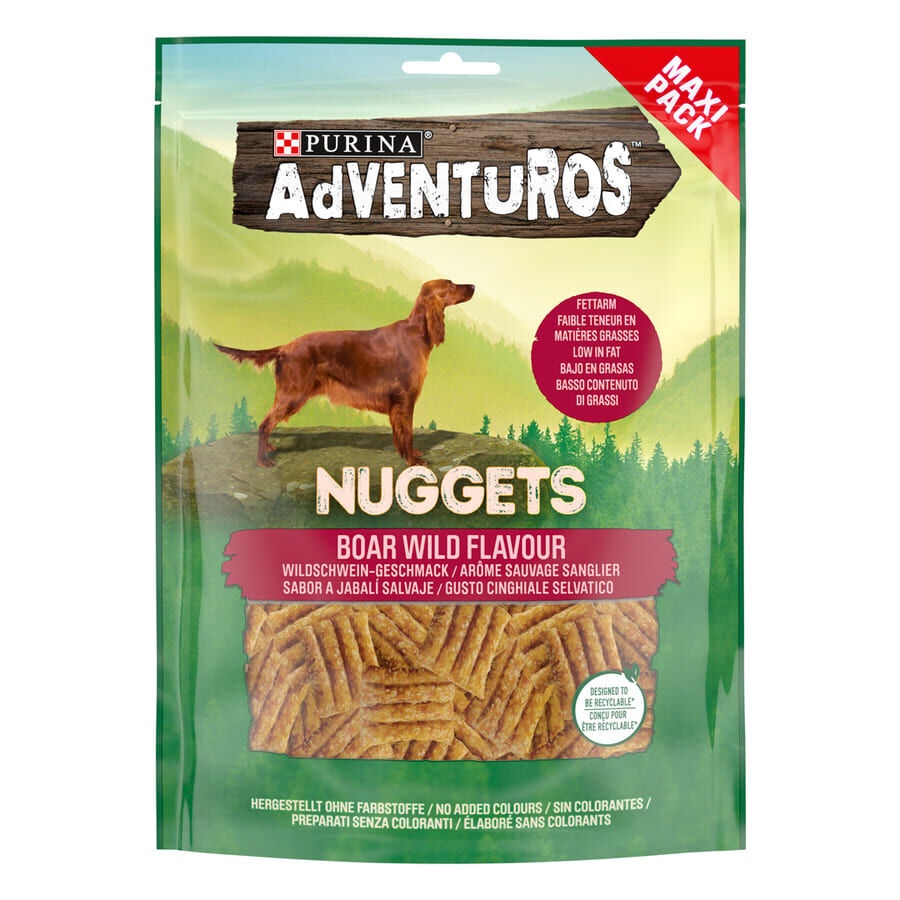 6 bolsitas x 300 g Adventuros Nuggets para perros ¡Pack ahorro!