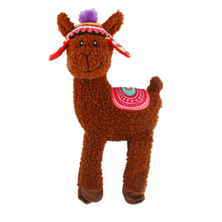 Tootoy! Comfort Long Legs Alpaca peluche con sonido para perros