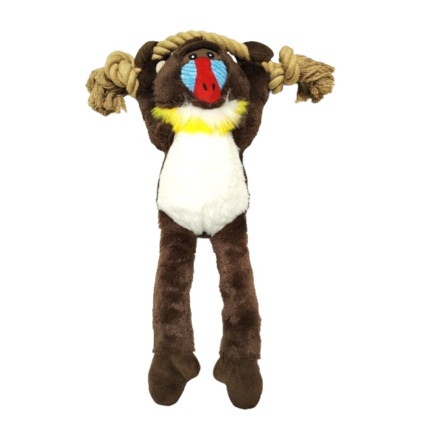 Tootoy! Comfort Hanging Monkey Cuddler peluche con sonido para perro