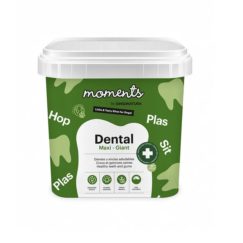 2 uds. x 500 g Moments Snacks Dentales Maxi&Giant para perros ¡Pack ahorro!