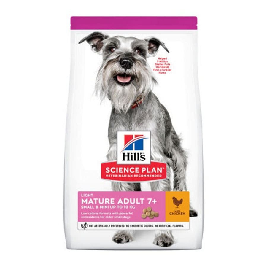 2 x 2.5 kg Hill's Science Plan Light Mature Adult small y mini pollo pienso para perros ¡Pack ahorro!