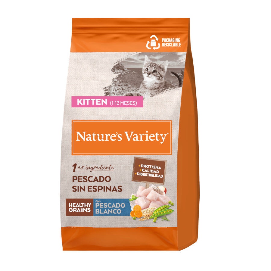 1.25 KG 1.25 kg Nature’s Variety Healthy Grains Kitten Pescado Blanco pienso para gatitos