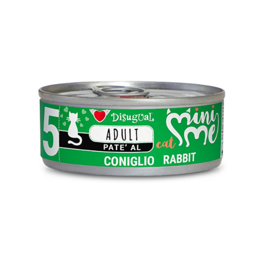 0.085 KG Disugual Mini Me 5 Conejo en Paté Lata para gatos