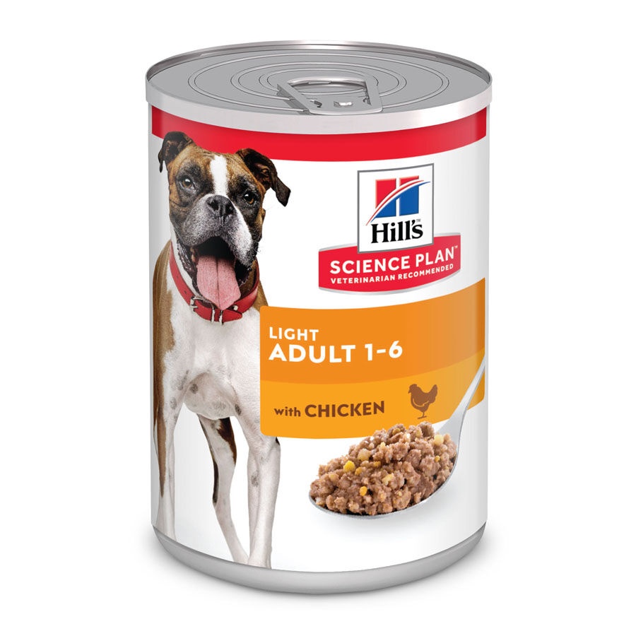 48 latas x 370 g Hill's Adult Light pollo lata ¡Pack ahorro!