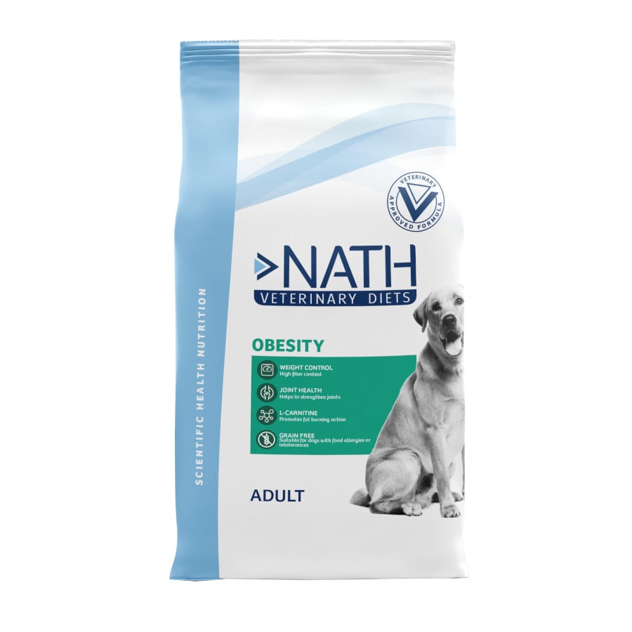 12 kg Nath Veterinary Diets Obesity Pienso para perros