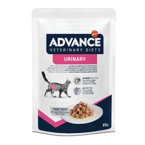 12 sobres x 85 g Advance Veterinary Diets Urinary sobre para gatos ¡Pack ahorro!