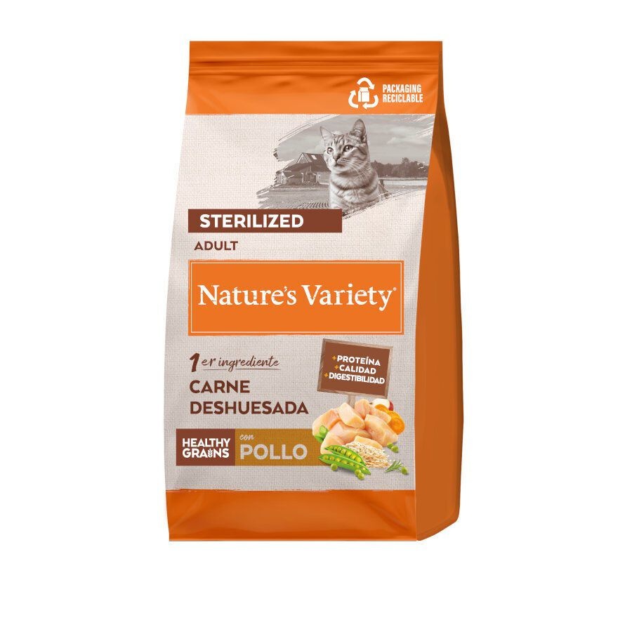 1.25 KG 1.25 kg Nature’s Variety Healthy Grains Adult Sterilized Pollo pienso para gatos