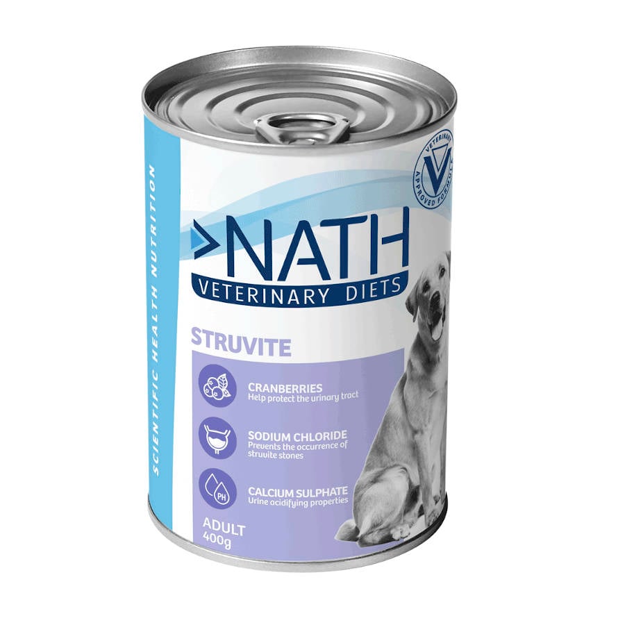 12 latas x 400 g Nath Veterinary Diets Struvite Pavo lata para perros ¡Pack ahorro!