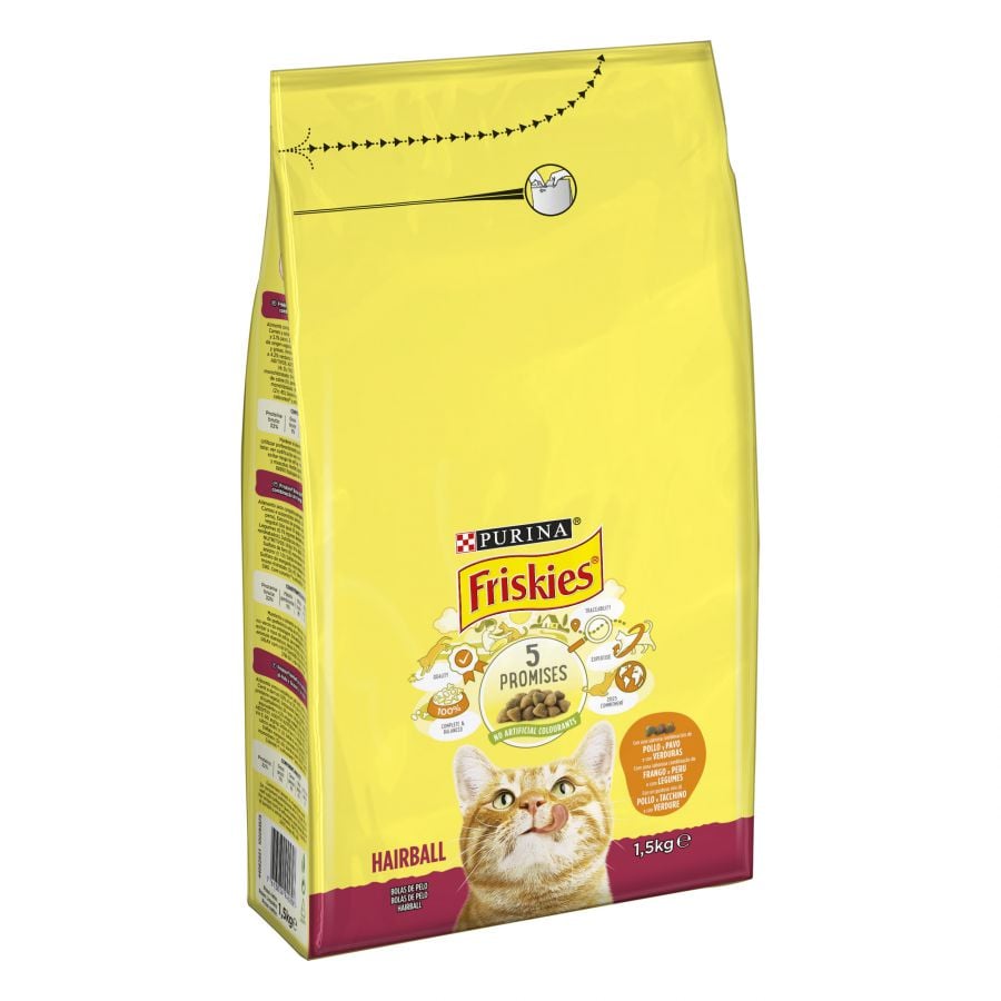 1.5 KG Friskies Hairball pienso para gatos