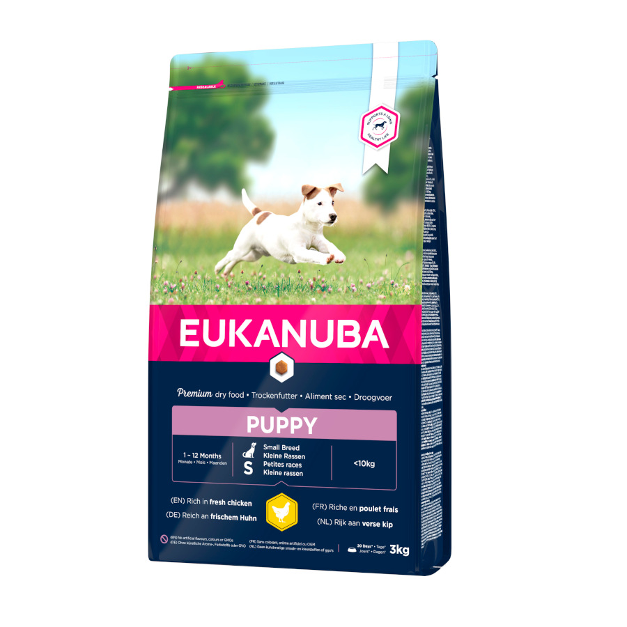 3 KG Eukanuba Puppy&Junior Small Pollo pienso para perros