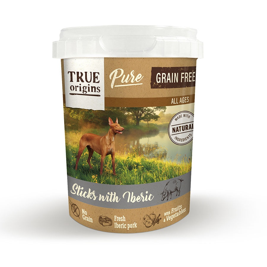 3 uds. x 300 g True Origins Pure Barritas Ibérico para perros ¡Pack ahorro!