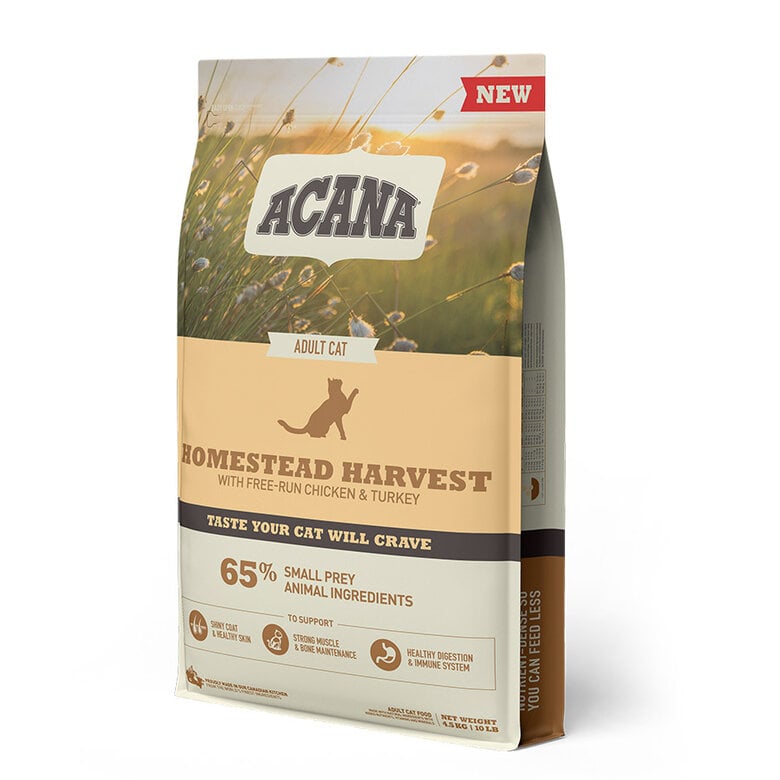 2 x 4.5 kg Acana Homestead Harvest pienso para gatos ¡Pack ahorro!