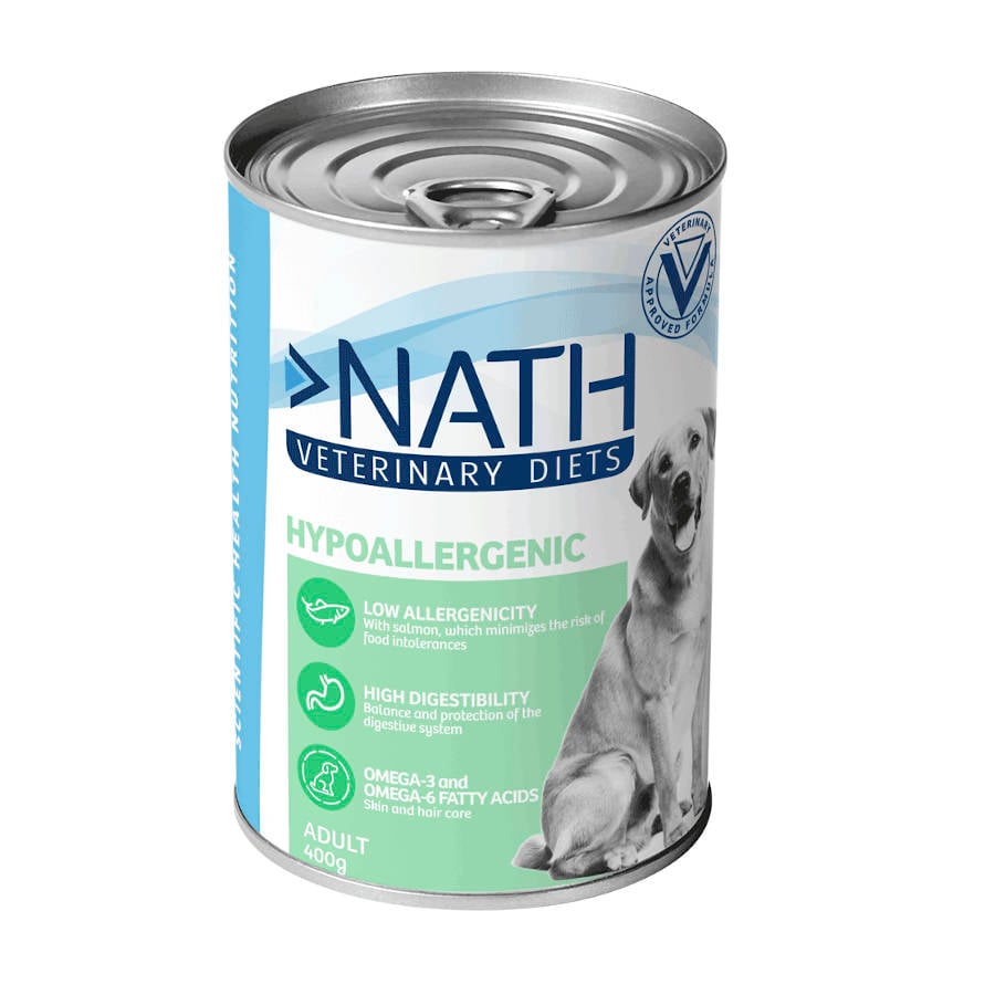 400 g Nath Veterinary Diets Hypoallergenic lata para perros