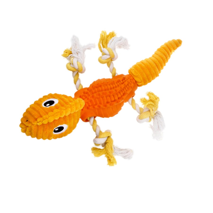 Tootoy! Stretch Salamander Cuddler peluche dispensador de snacks para perros