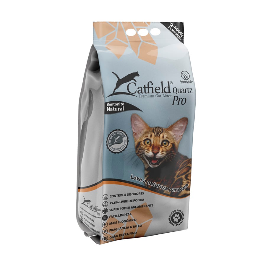 15 L Catfield Premium Quartz Pro Arena Aglomerante para gatos