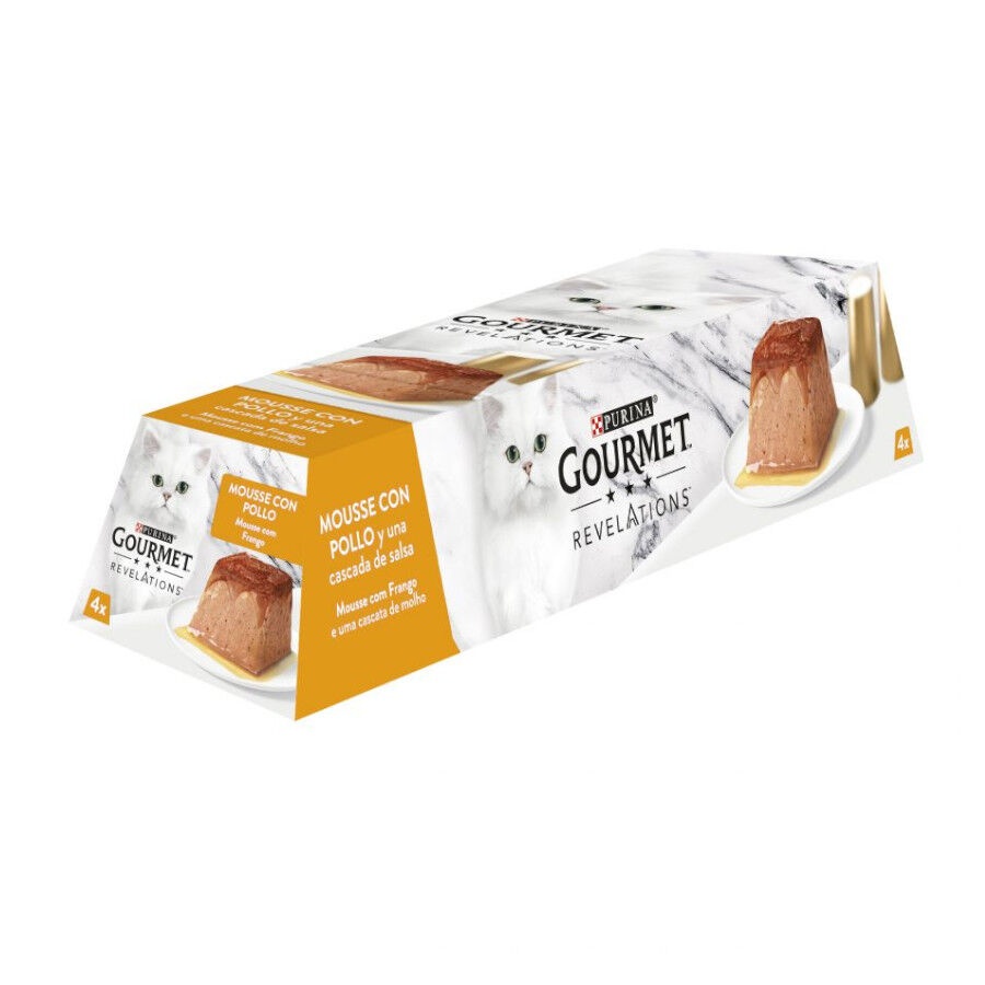 12 tarrinas x 57 g Gourmet Revelations Pollo tarrinas en mousse para gatos ¡Pack ahorro!