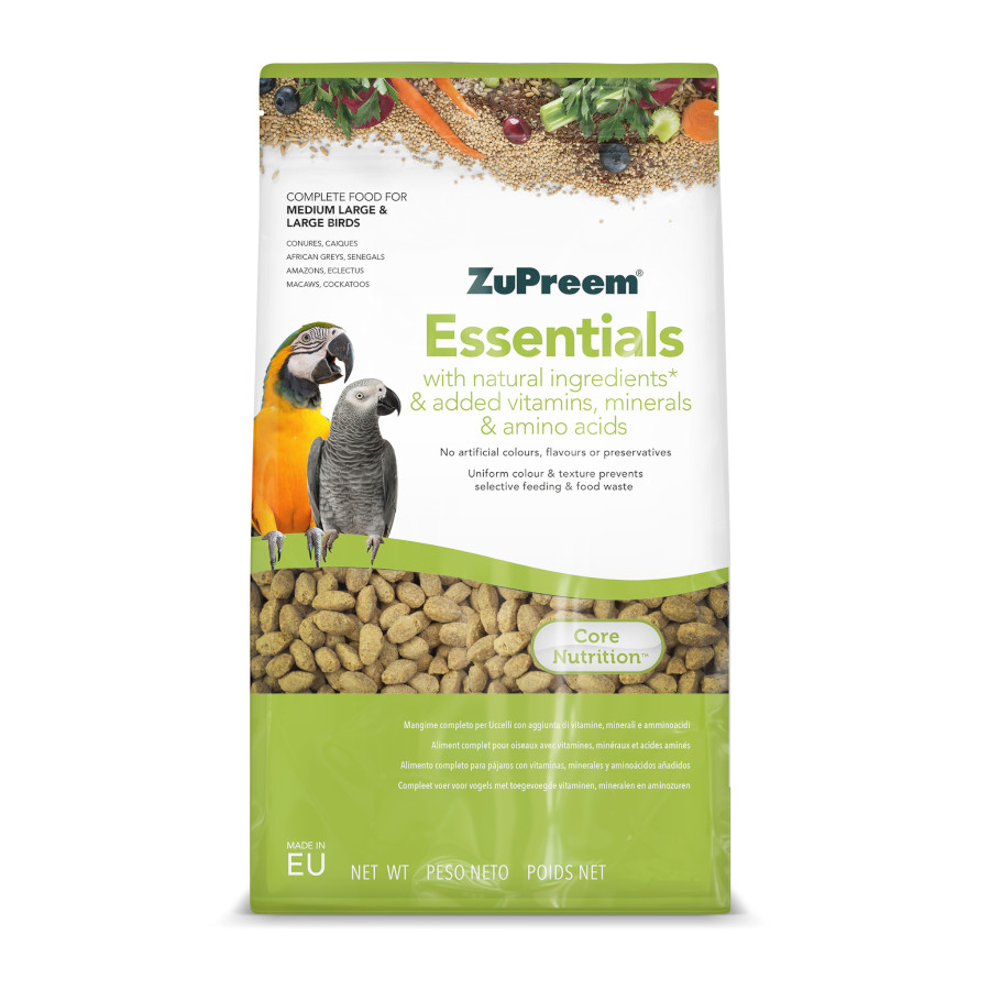 1.5 KG ZuPreem Essentials Medium Large & Large pienso para pájaros