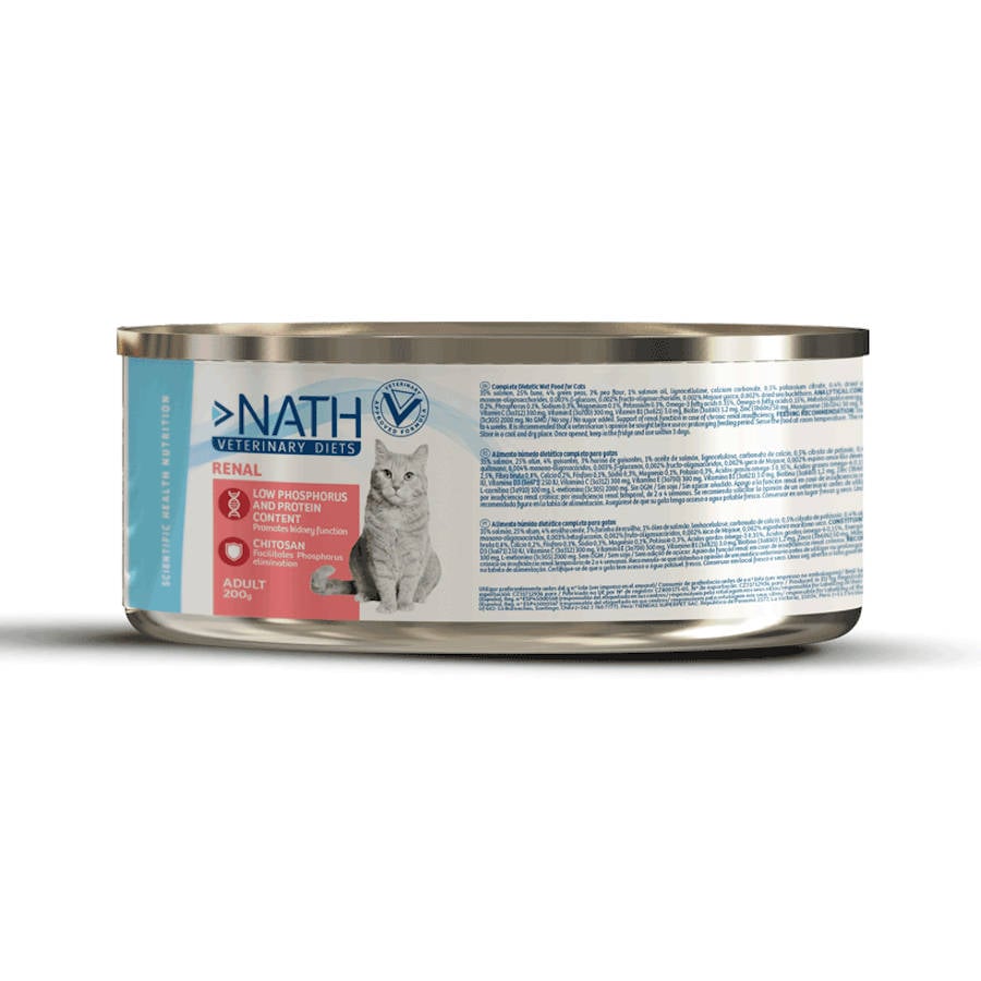 200 g Nath Veterinary Diets Renal Lata para gatos