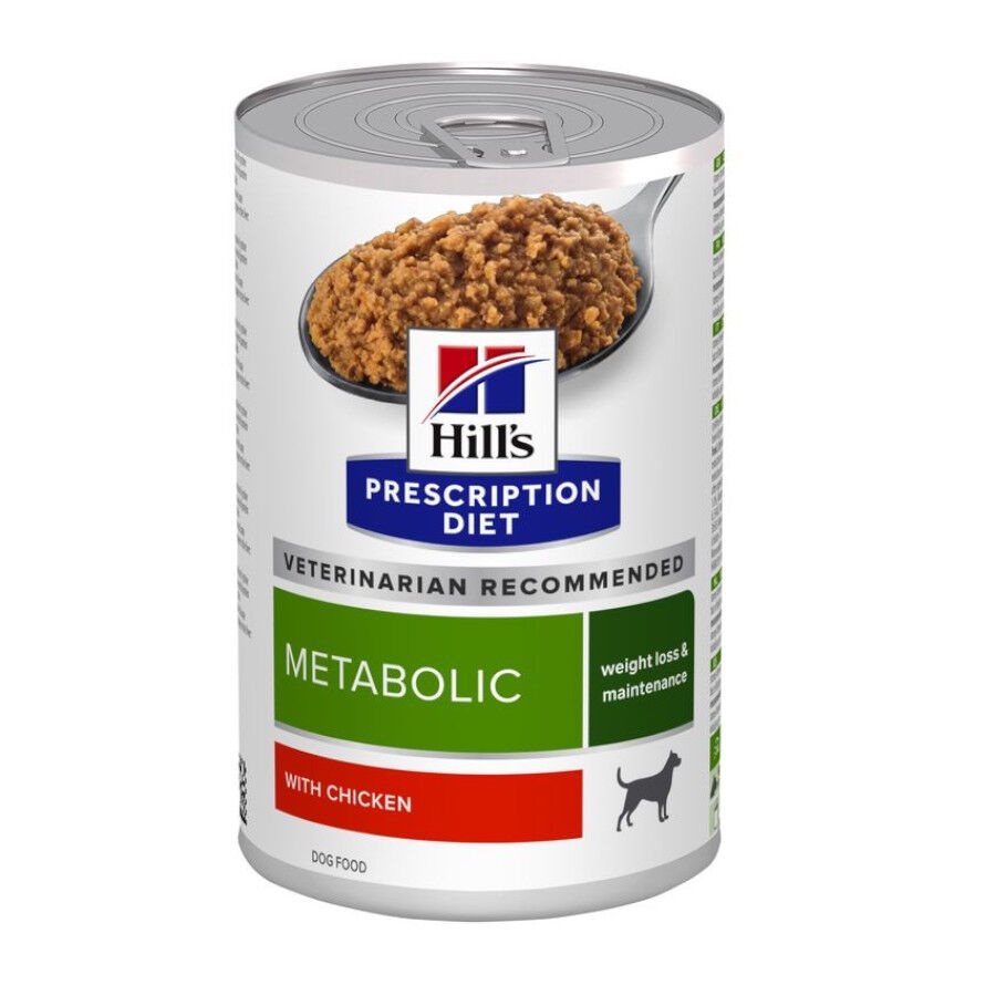 12 latas x 370 g Hill's Prescription Diet Metabolic Pollo lata para perros ¡Pack ahorro!