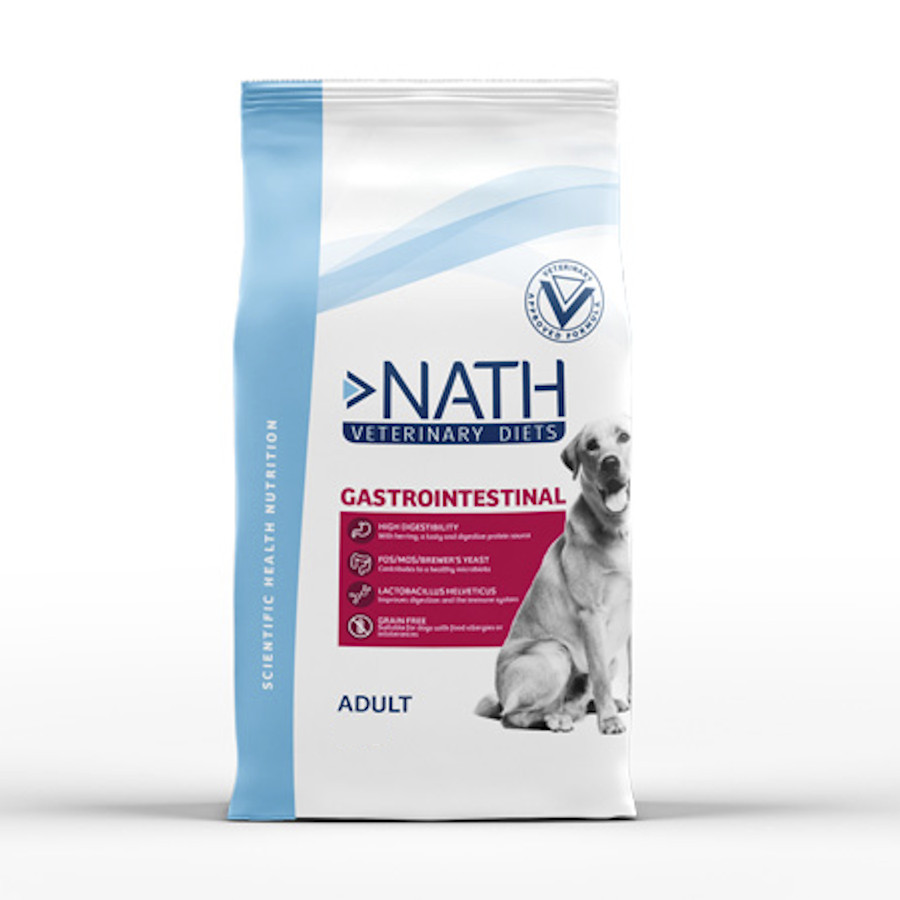 2 x 12 kg Nath Veterinary Diets Gastrointestinal pienso para perros ¡Pack ahorro!