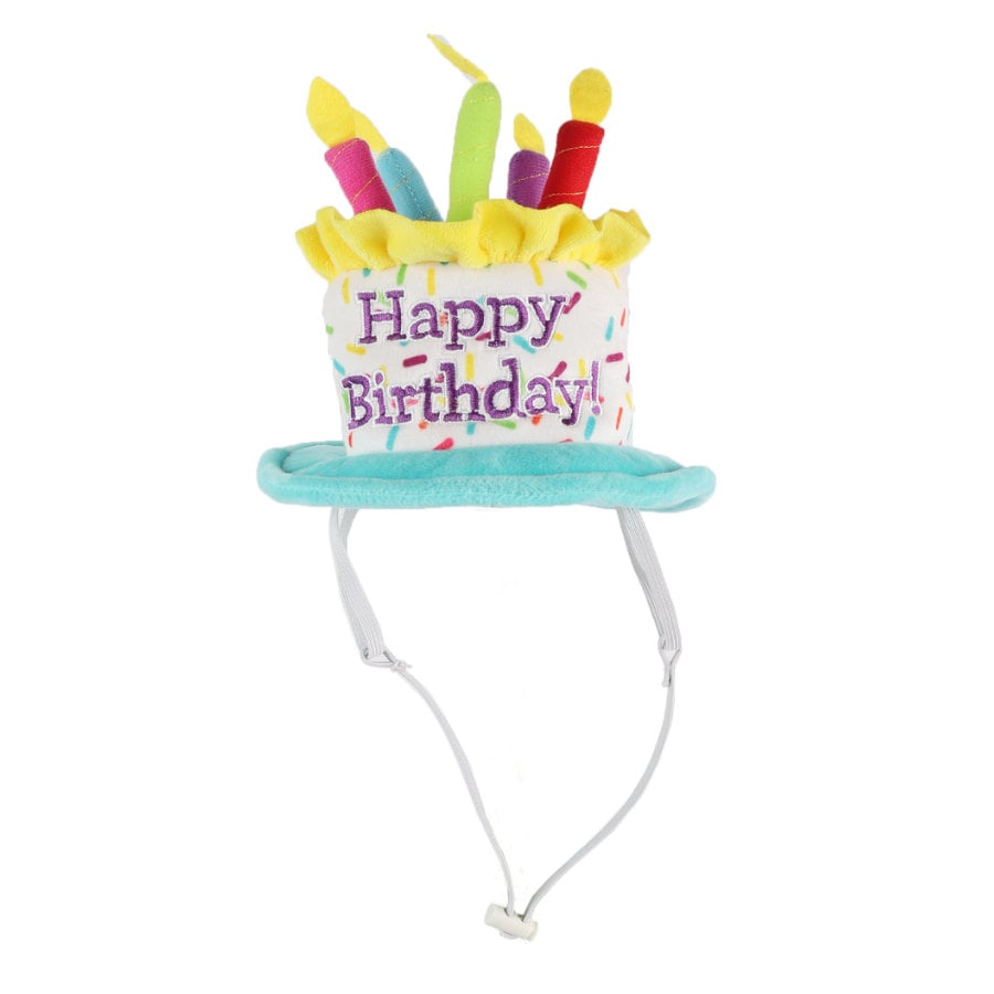 Tootoy! Birthday Hat Multicolor Tarta de Cumpleaños Peluche para perros