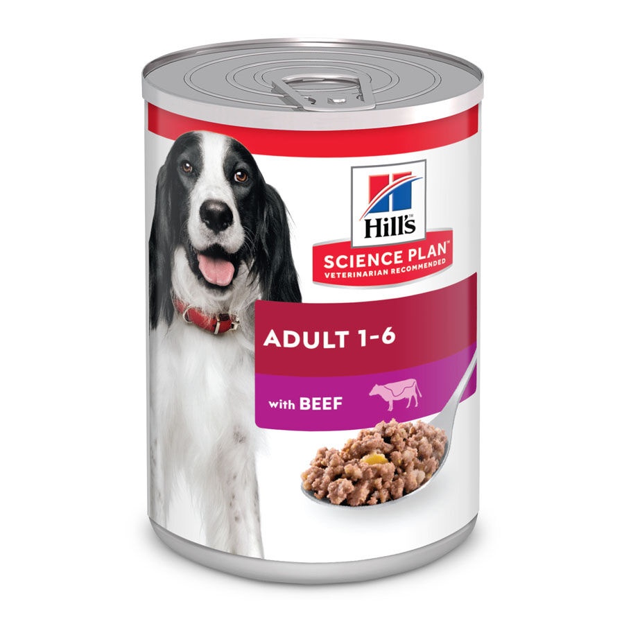 24 latas x 370 g Hill's Science Plan Adult ternera lata para perros ¡Pack ahorro!