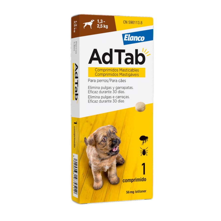 AdTab Comprimidos Masticables Antiparasitarios para perros