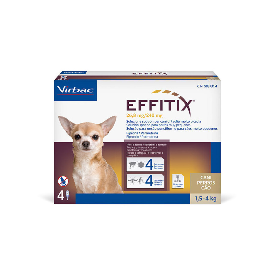 Effitix Antiparasitario en Pipetas para perros