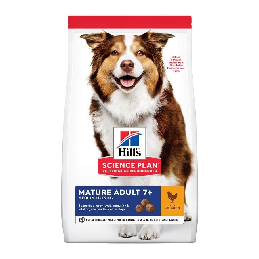 2.5 kg Hill's Science Plan Mature Adult Medium Pollo pienso para perros