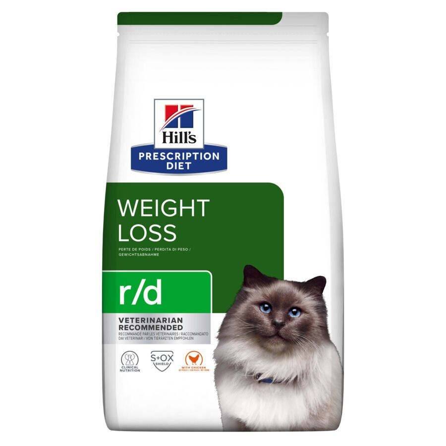 1.5 kg Hill's Prescription Diet Weight Loss Pollo pienso r/d para gatos