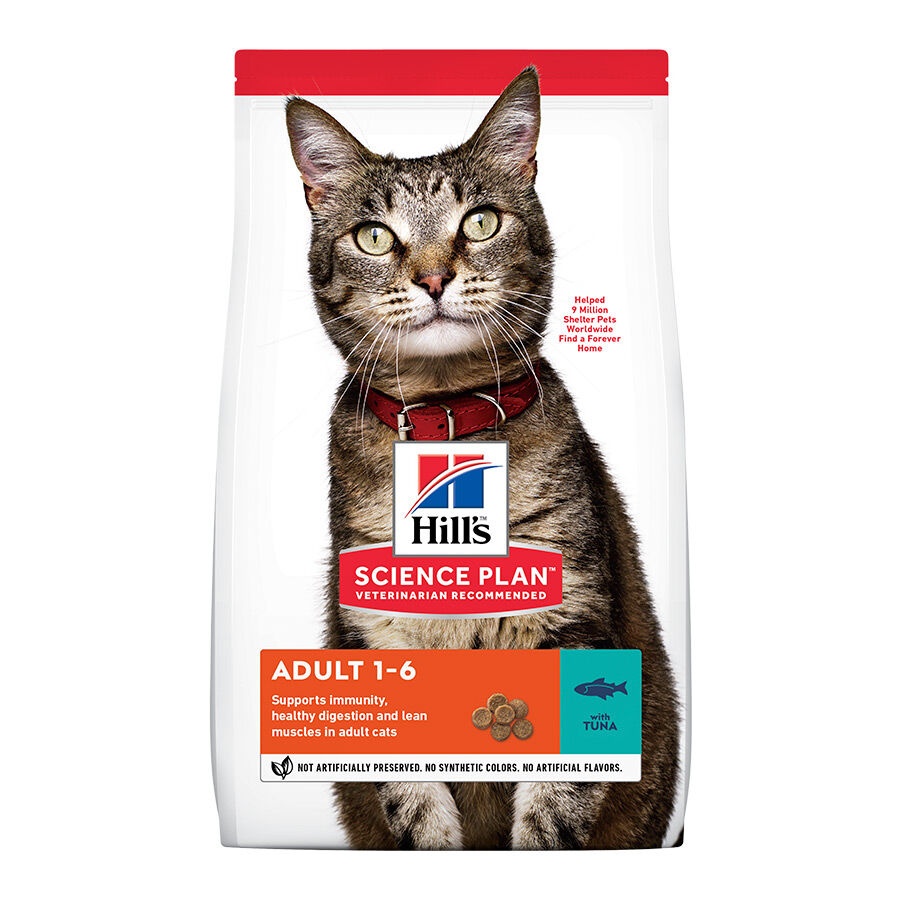 10 kg Hill's Science Plan Adult Atún pienso para gatos