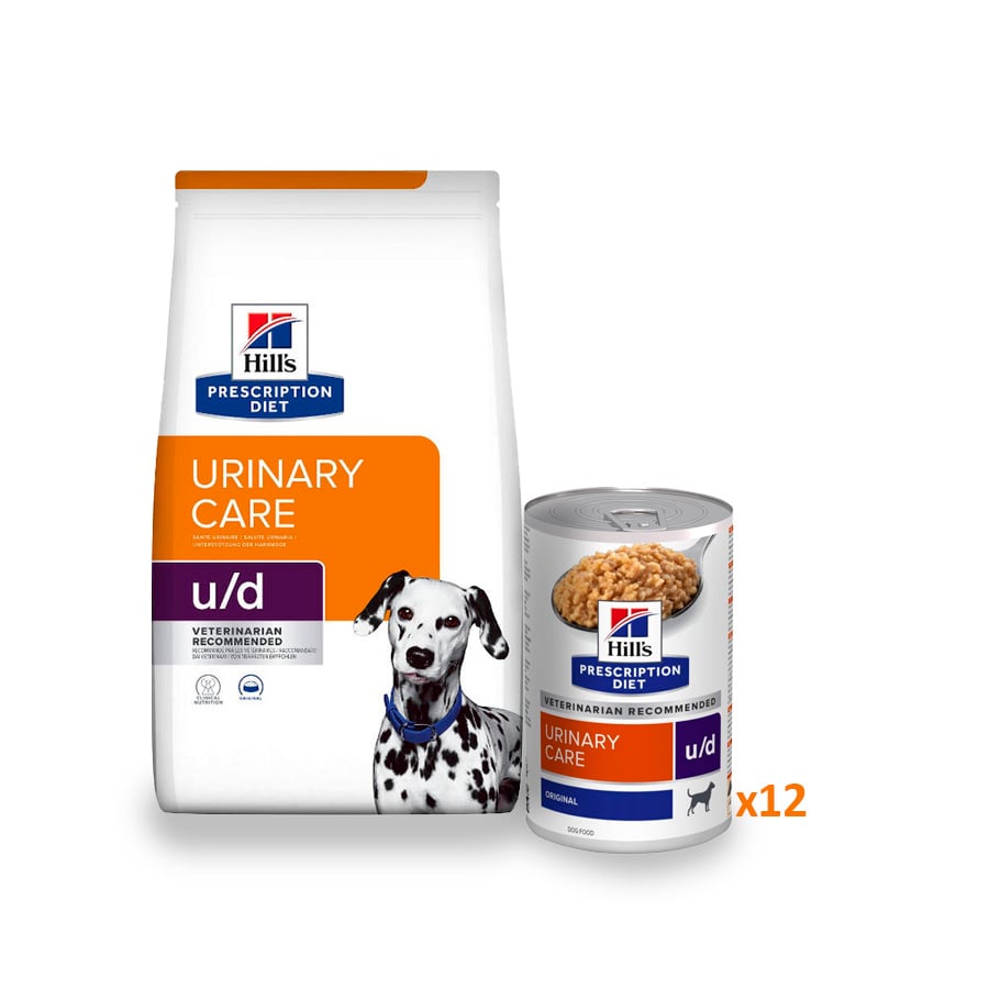 10 kg + 12 latas x 370 g Hill's Prescription Diet Urinary Care Pienso y Latas para perros ¡Pack ahorro!