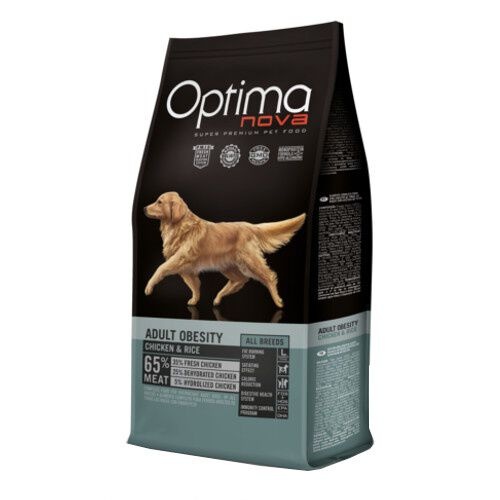 2 kg Optima Nova Adult Obesity Pollo pienso para perros