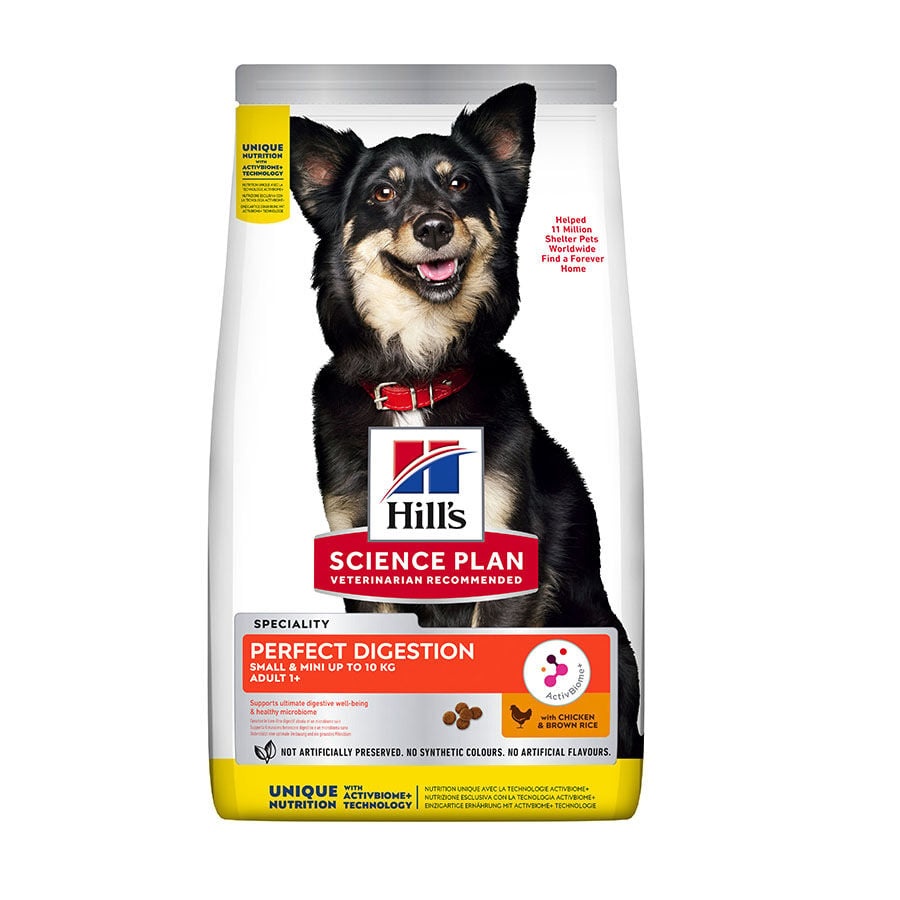 1.5 KG Hill's Science Plan Perfect Digestion Small & Mini Adult Pollo pienso para perros