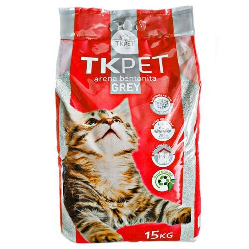 15 kg TK-Pet Arena Aglomerante Grey de Bentonita para gatos