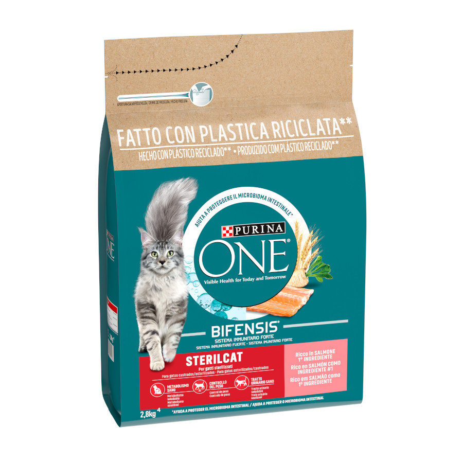 1.5 kg Purina One Adult Bifensis Esterilizado Salmón pienso para gatos