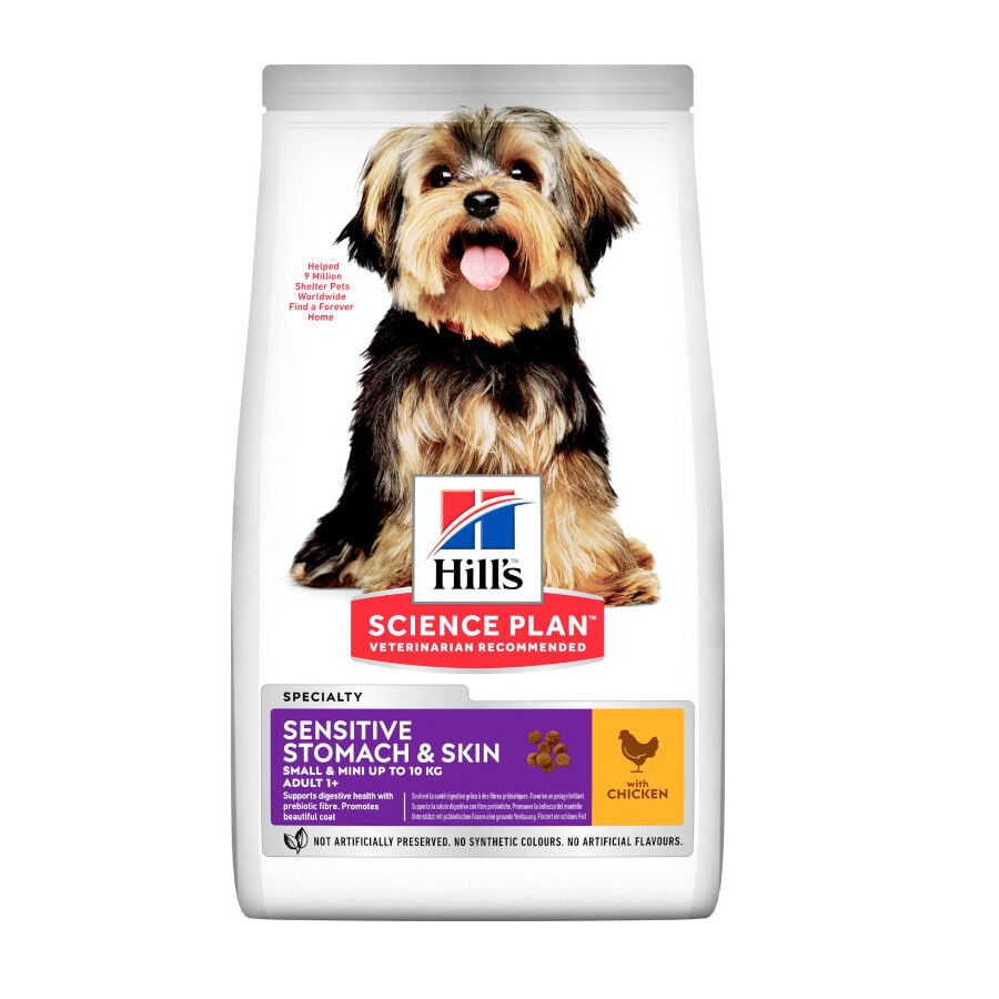 1.5 KG Hill's Science Plan Sensitive Stomach & Skin Small & Mini Pollo pienso para perros